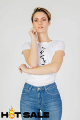 T-Shirt Women White Armani Exchange Camiseta